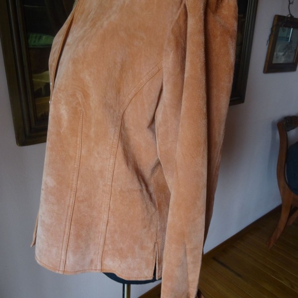 Coldwater Creek Jackets & Coats Coldwater Creek Salmon Suede Jacket